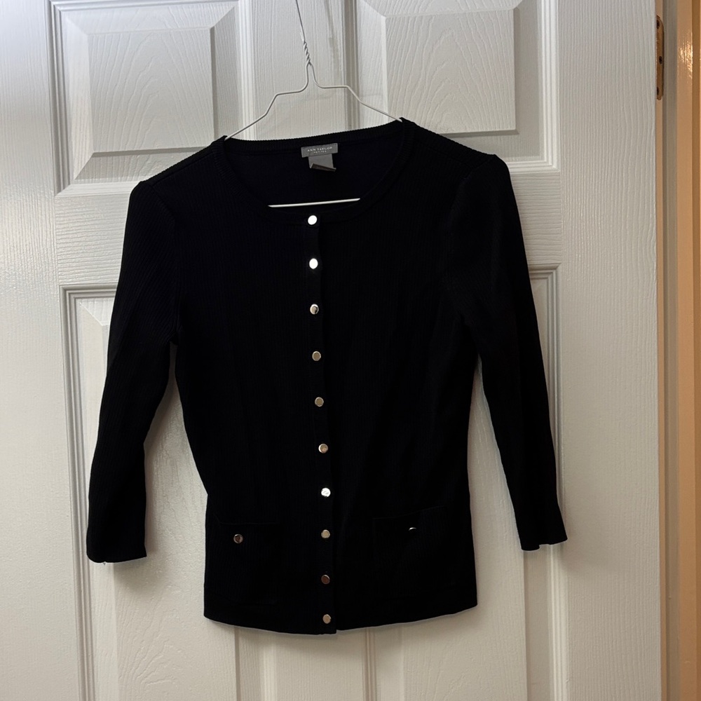 Ann Taylor Black Knit Sweater